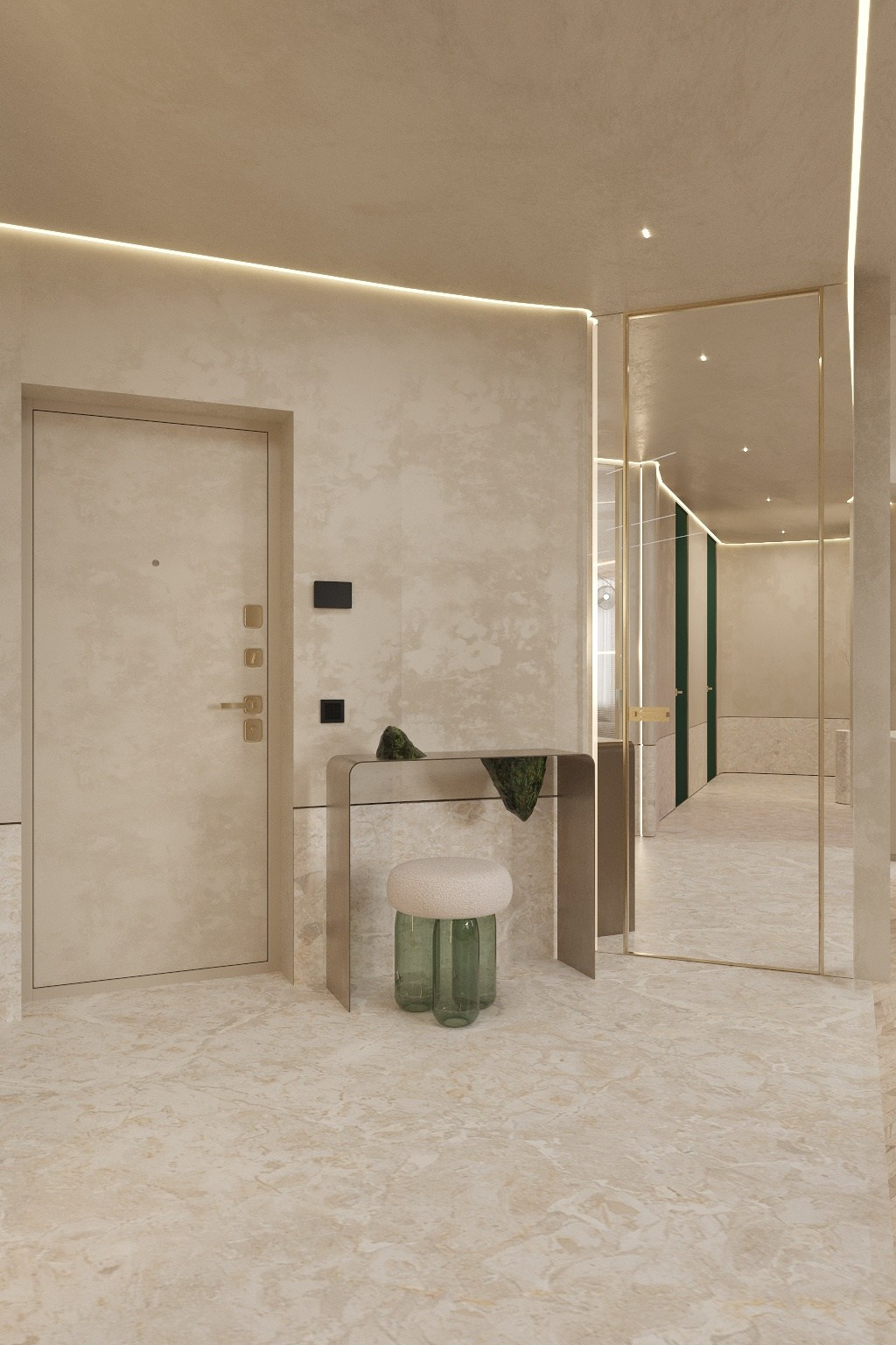 Футуристичная квартира в стиле минимализм. Главная