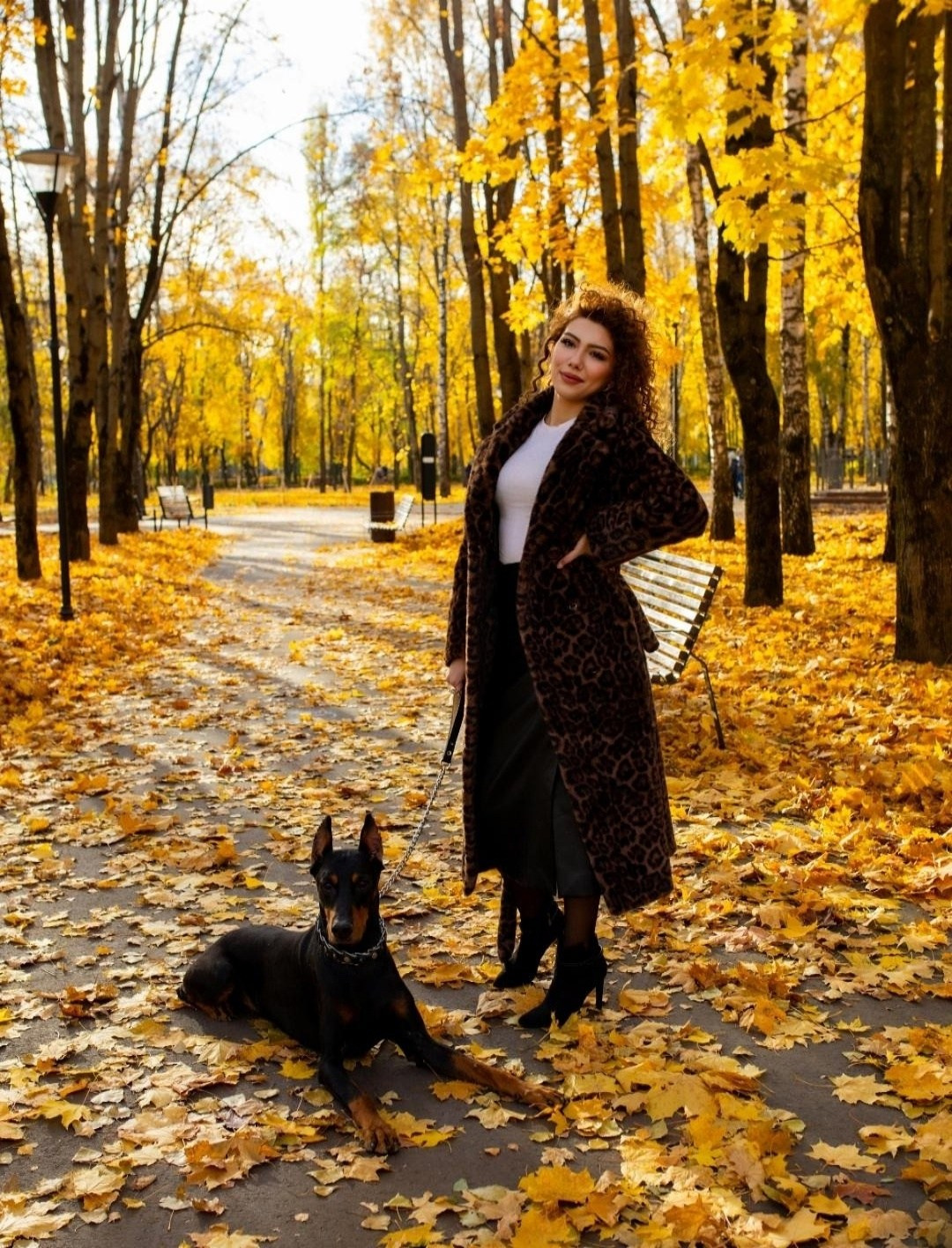 Фотосессия с Доберманом Липецк. Свадебный и семейный фотограф Виолетта в Липецке