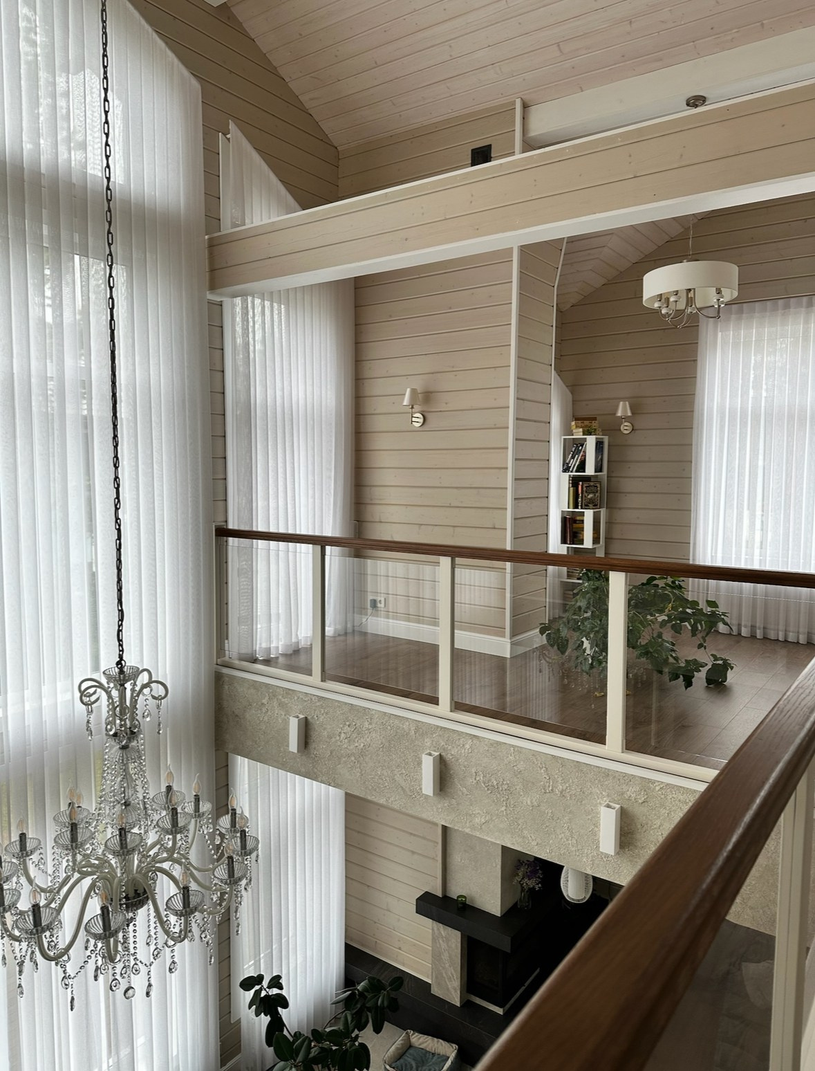 Шторы на высокие окна второй свет