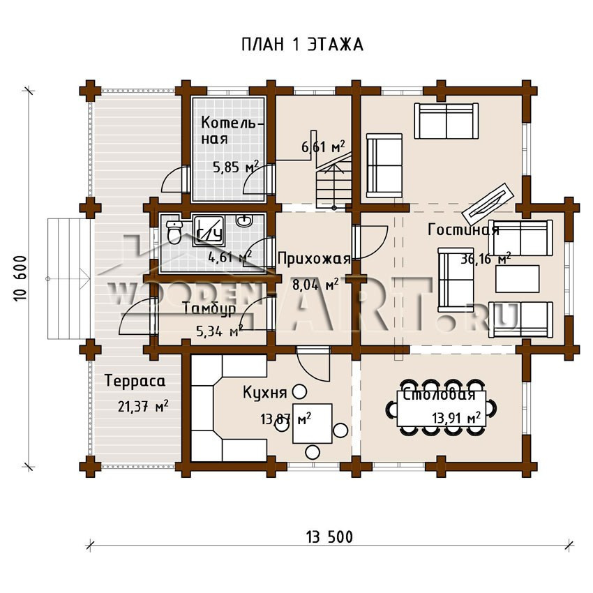 «Покрова» 249 кв. м. Проекты деревянных домов