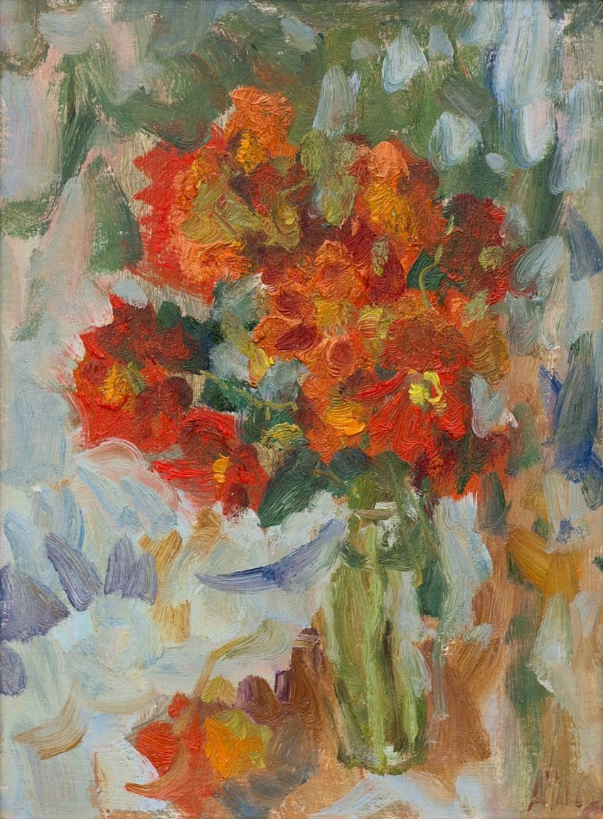 Георины. Художник Александр Каверин