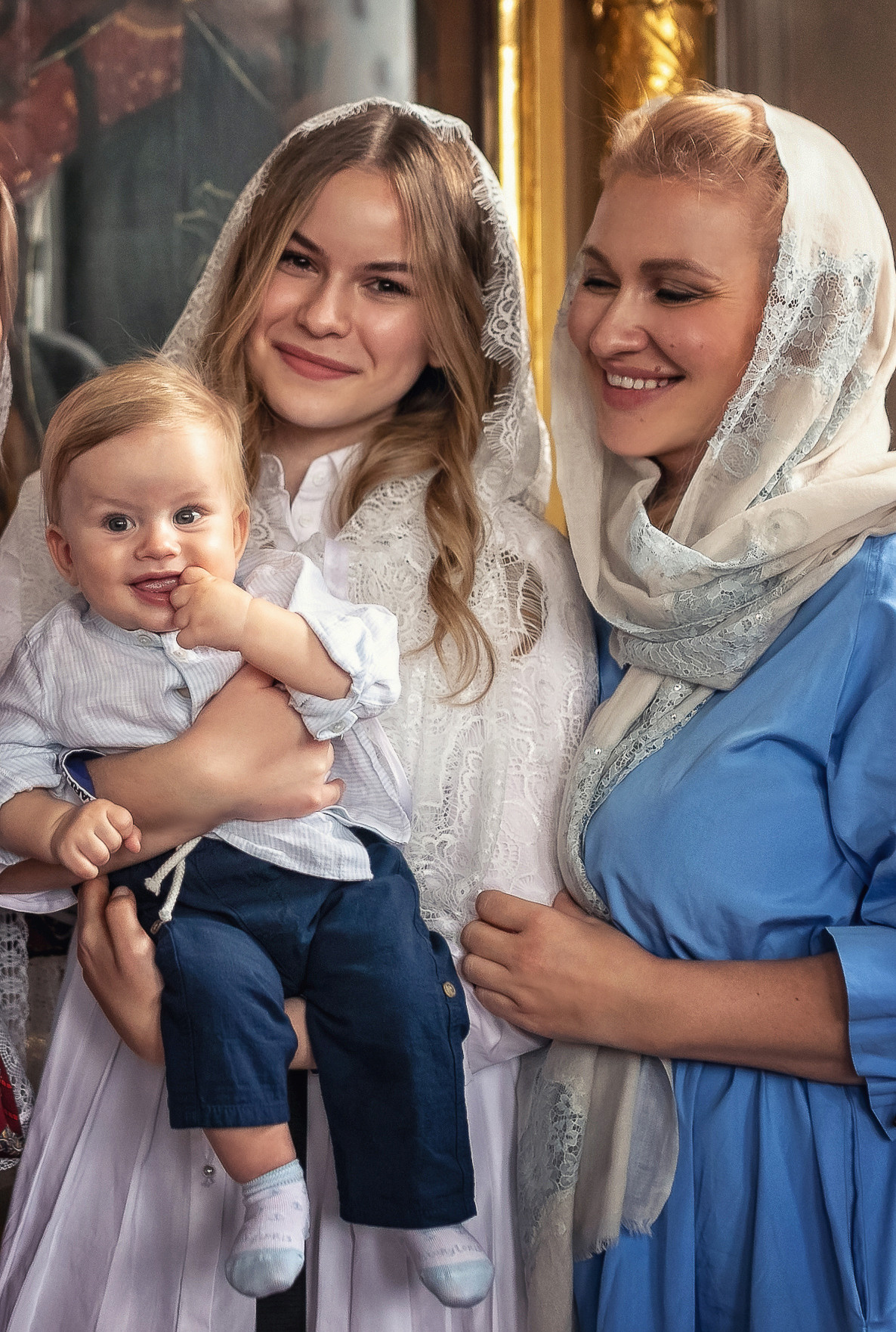 Крещение в Богоявленском кафедральном соборе в Елохове 17.10.2020. Фотограф крещения и венчания Антонова Надежда г. Москва