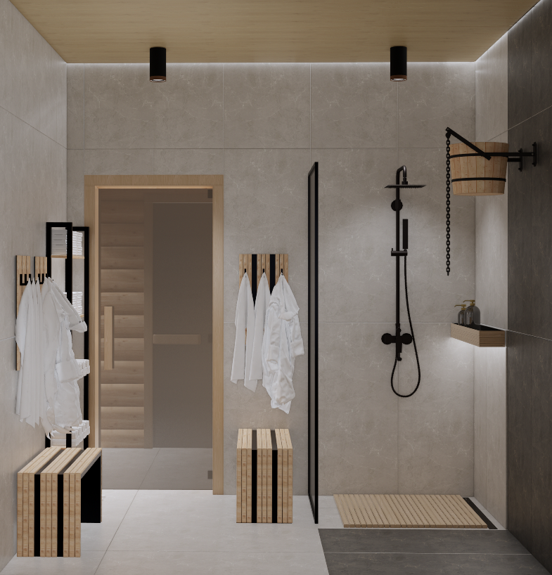 Дом-баня для сдачи в аренду 160 кв. м. Дизайнер интерьеров г. Москва Ольга Богданова