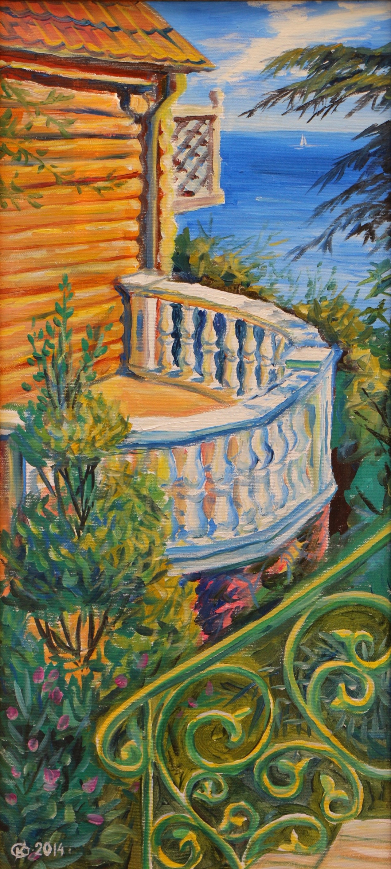 Крымский пейзаж. Продажа картин маслом на холсте в г. Ялта