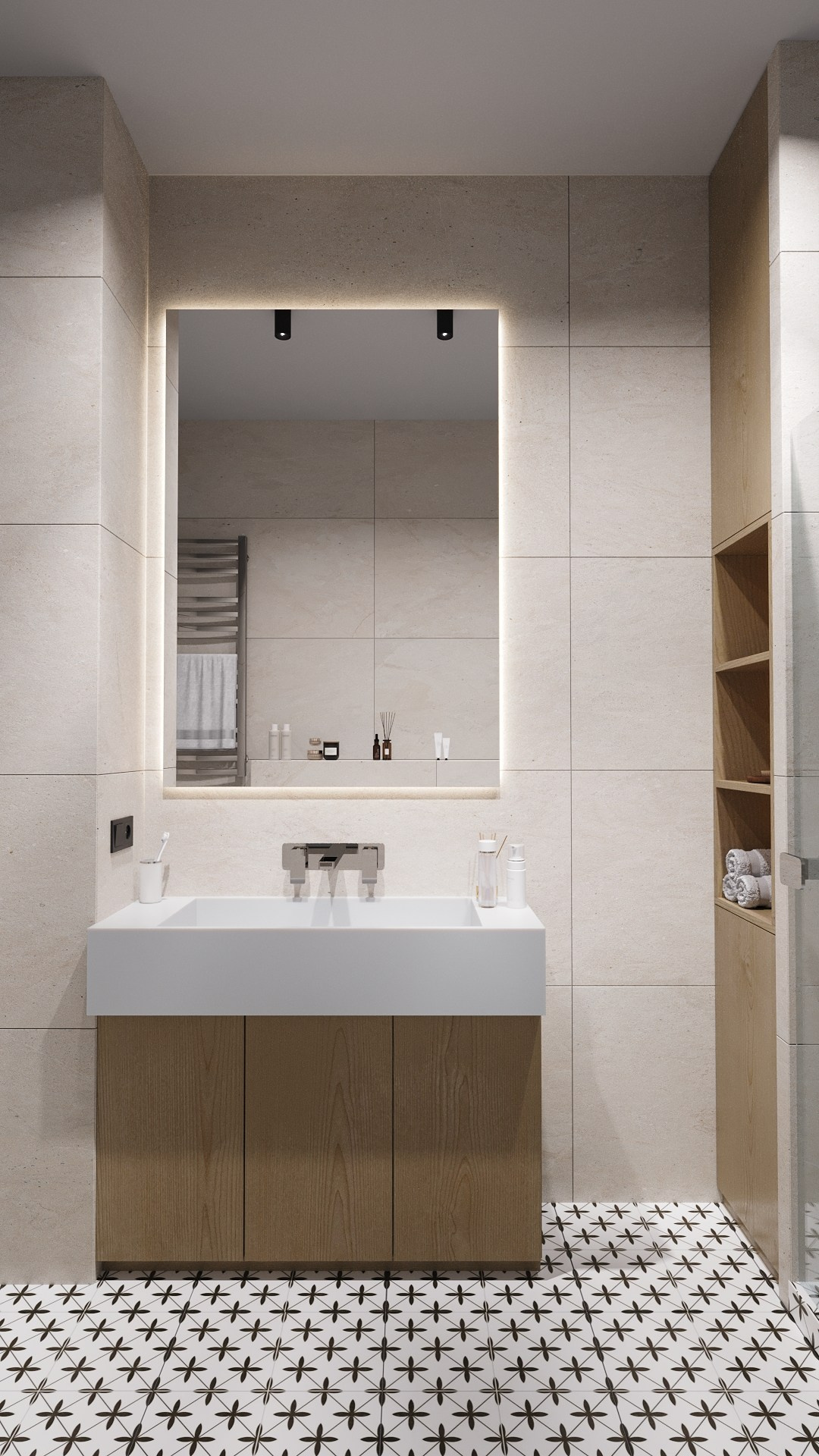 Санузлы в частном доме. Клиент: Гильмутдинов Тимур. Евгений Пырков — 3d визуализатор интерьеров и экстерьеров России