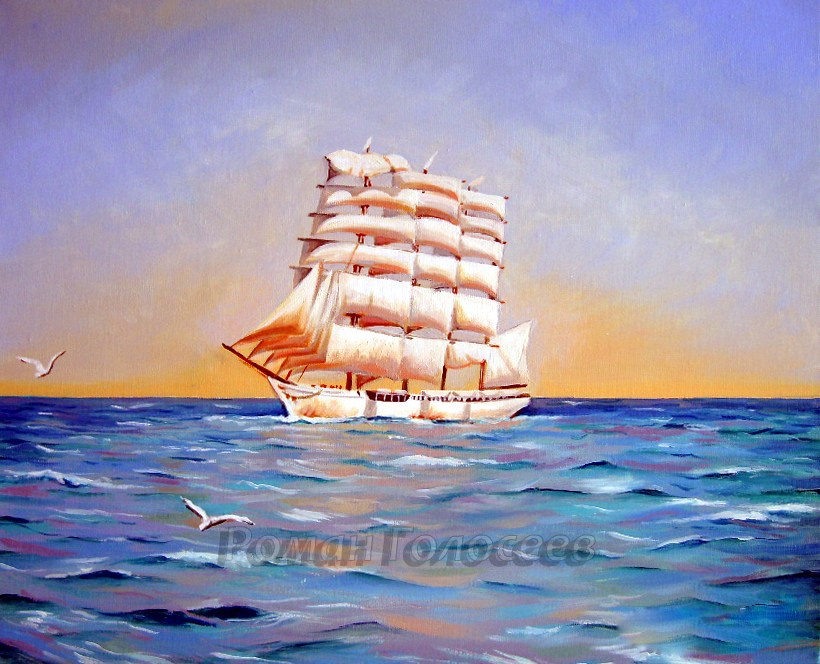 "Парусник". 40х60, холст, масло, 2009