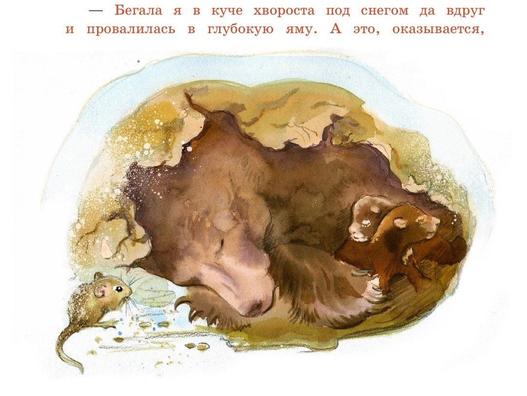 Акварельные иллюстрации к книге Виталия Бианки «Синичкин календарь». Художник Ольга Цурина