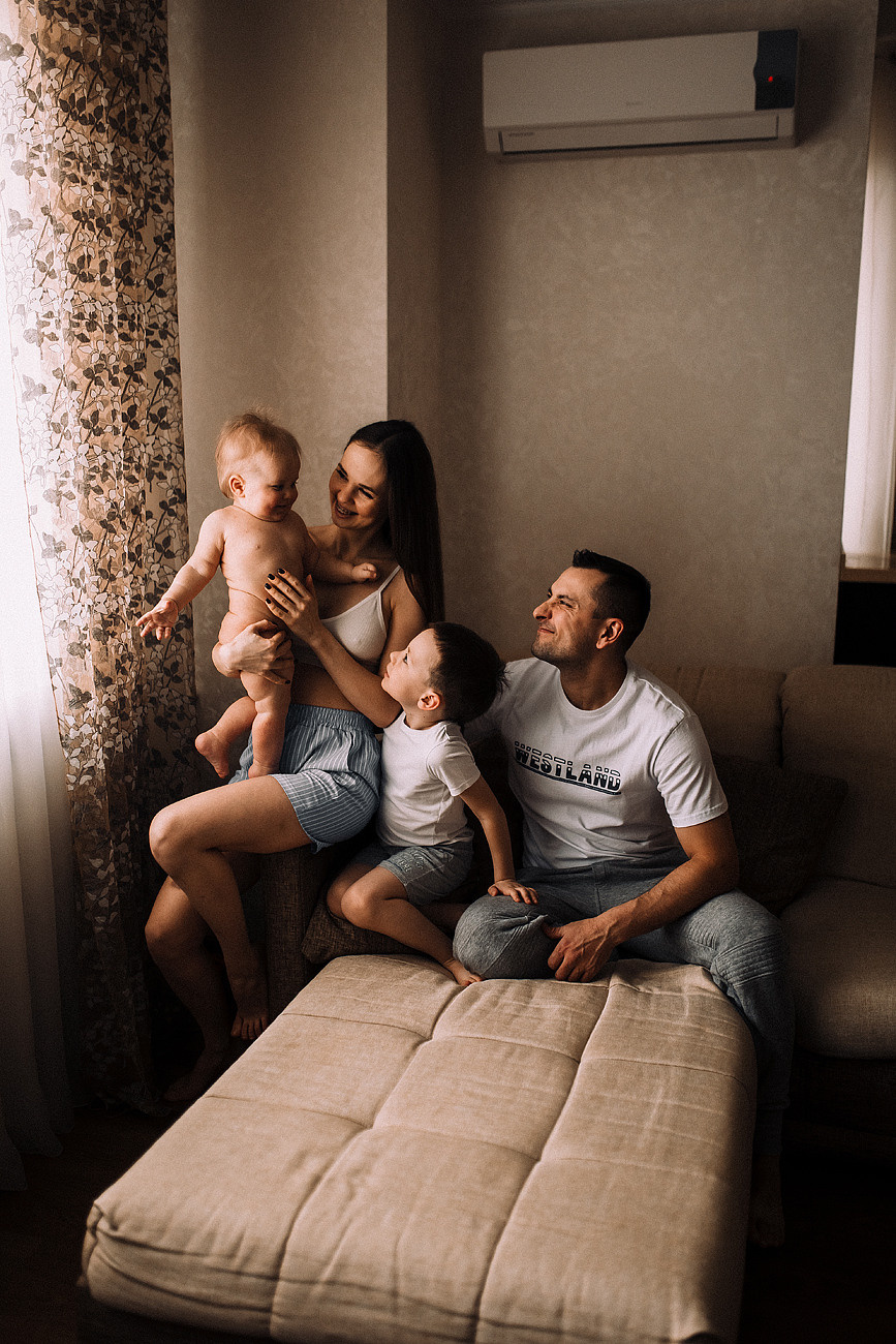 СЕМЕЙНАЯ ДОМАШНЯЯ. Свадебный и семейный фотограф Москва Екатерина Верижникова