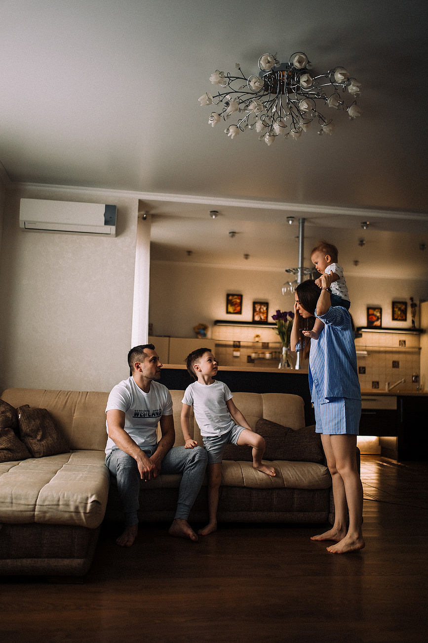 СЕМЕЙНАЯ ДОМАШНЯЯ. Свадебный и семейный фотограф Москва Екатерина Верижникова