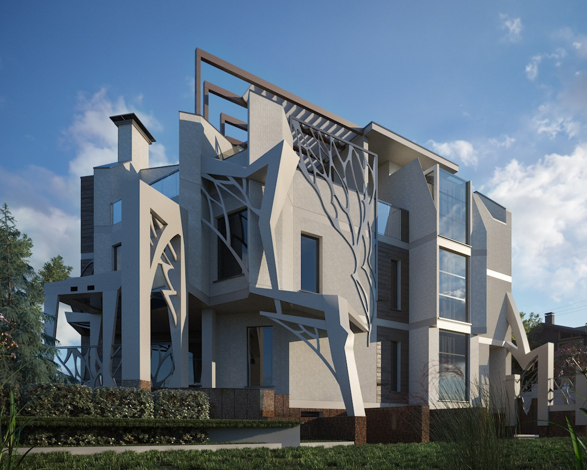 Проект частного дома в современном стиле в Звенигороде