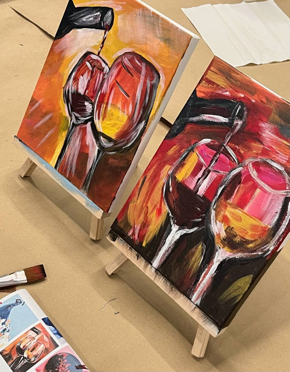 Выездные мастер-классы эвентисс по акриловой живописи  Москва и МО. Eventiss art agency| Художники и арт-услуги на мероприятие Москва и МО