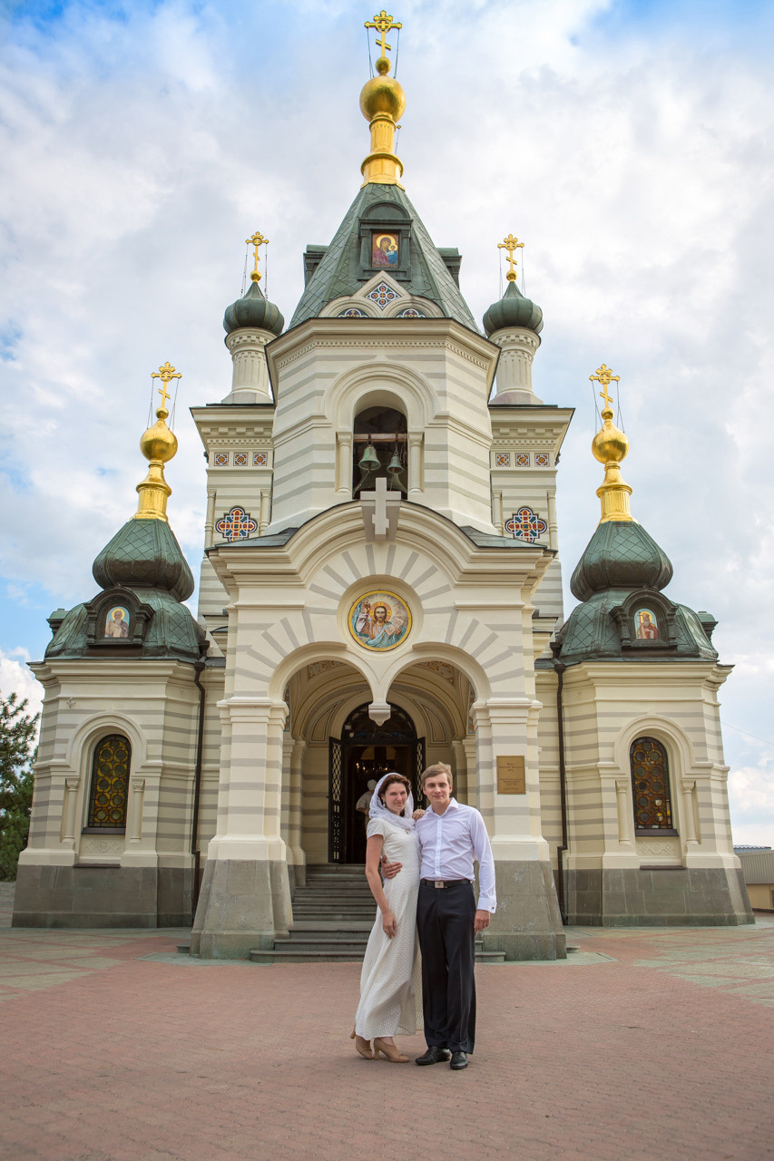 Венчание Эля и Саша. Свадебный и семейный фотограф в Форосе, г. Ялта Виктор Рябиченко