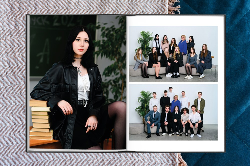 Выпускной альбом «Большой альбом про нас». Студия выпускных альбомов Ольги Галкиной. Томск