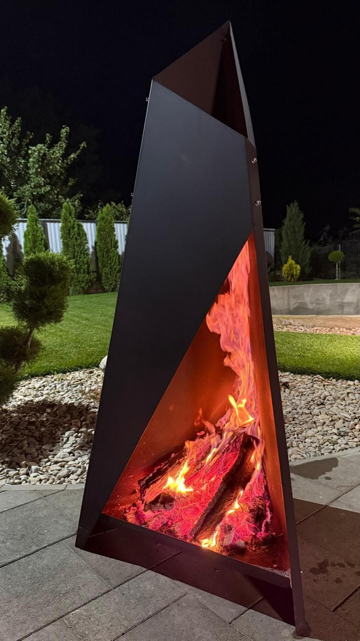 «Конверт» уличный камин. Купить / заказать мангал для дома в Краснодаре от производителя «Мангал Мастер»