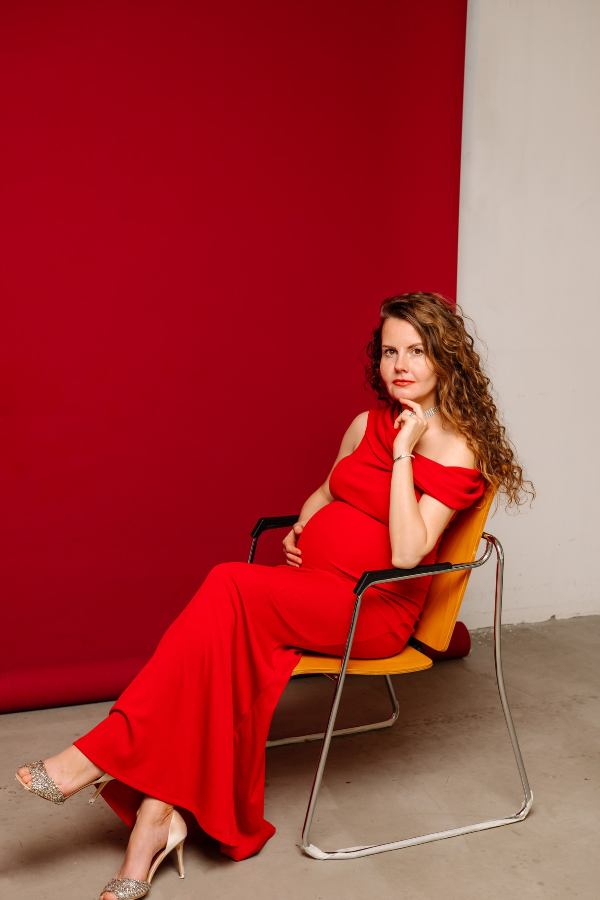 Беременность. В красном. Свадебный и сеейный фотограф в Санкт-Петербурге Елена Худякова