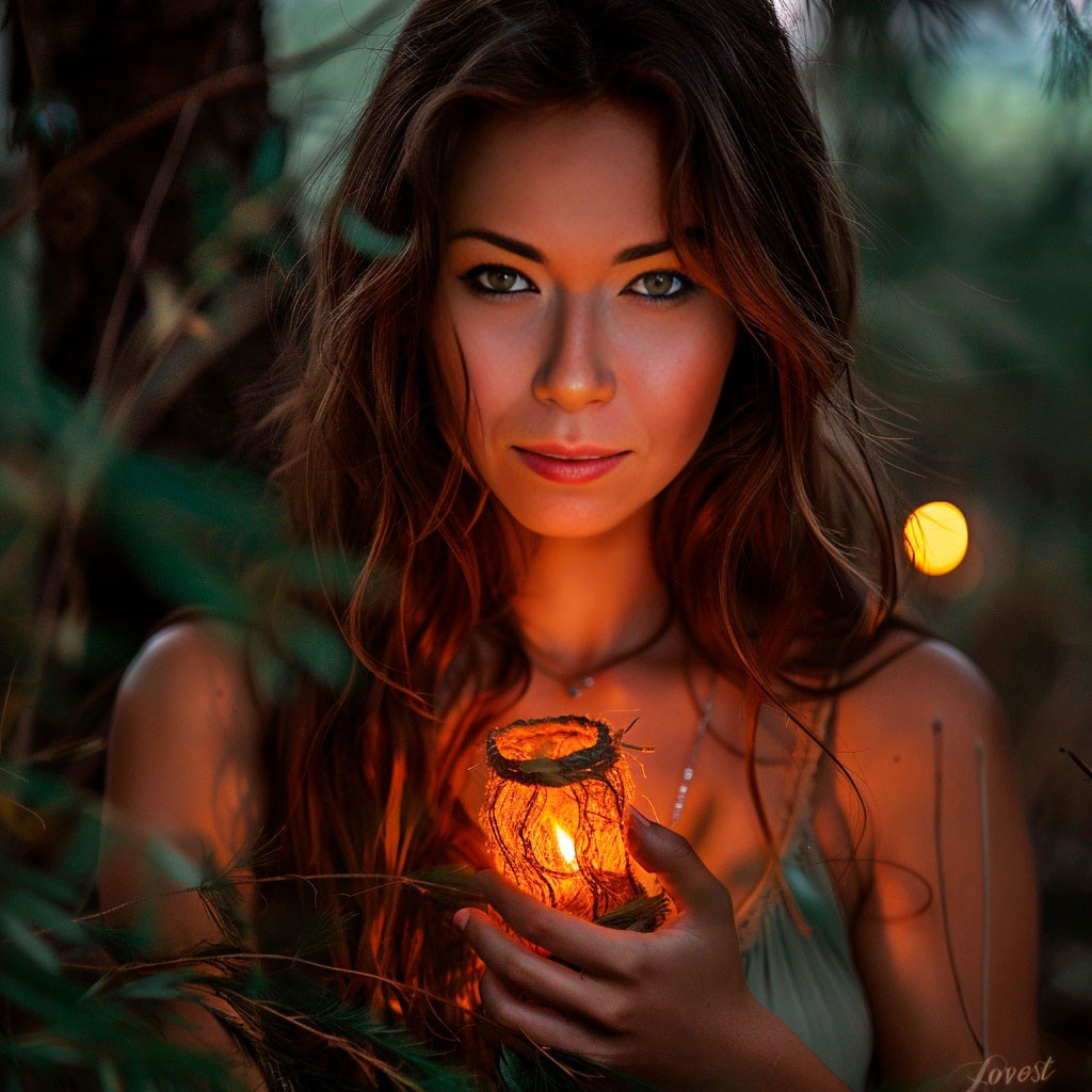 Нейрофотосессия для Александры. Сказочный образ — девушка со свечой. ФотоХудожник Харитонова Ирина г. Санкт-Петербург