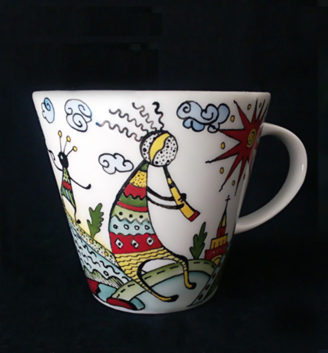 кружка кокопелли