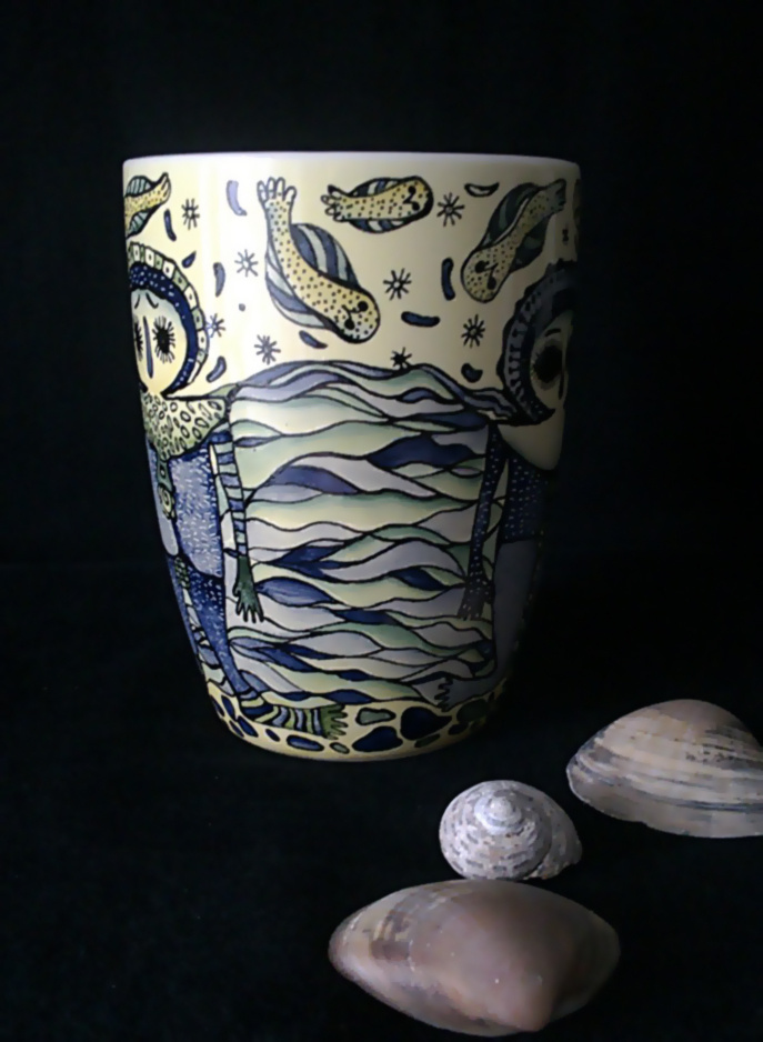 рисунки австралийских аборигенов на кружке