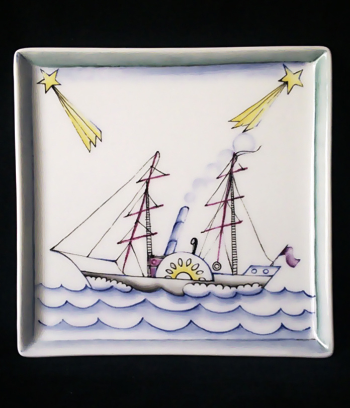 Джо По́нти — декоративная тарелка, 14,5х14,5 см