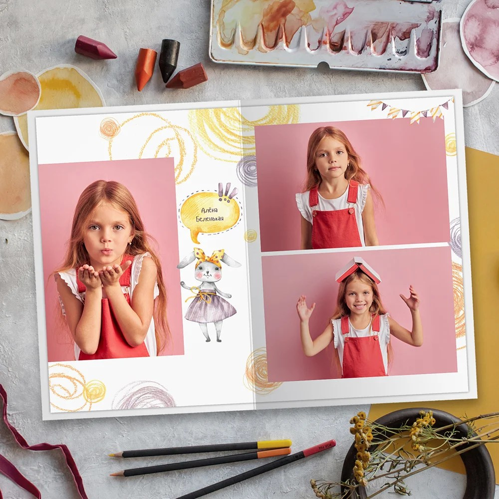 Дизайн «Солнечные Зайчики». Medlori fotobook Выпускные альбомы в Липецке Лариса Медведева