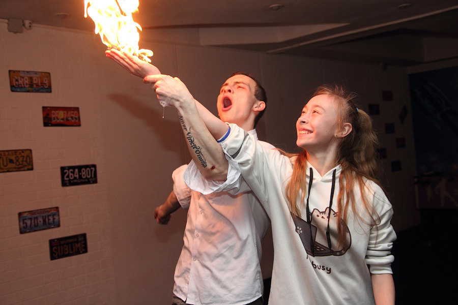 Шоу мыльных пузырей. Фотограф Ирина Колесникова