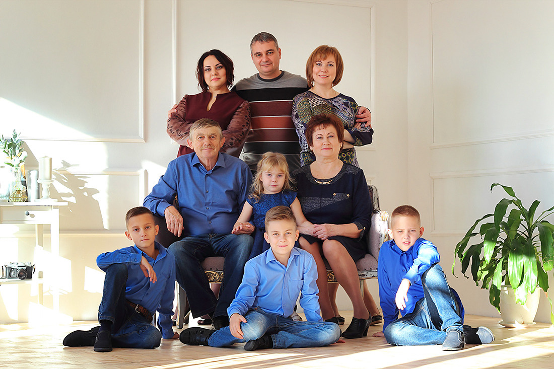 Большая семья. Фотограф Ирина Колесникова