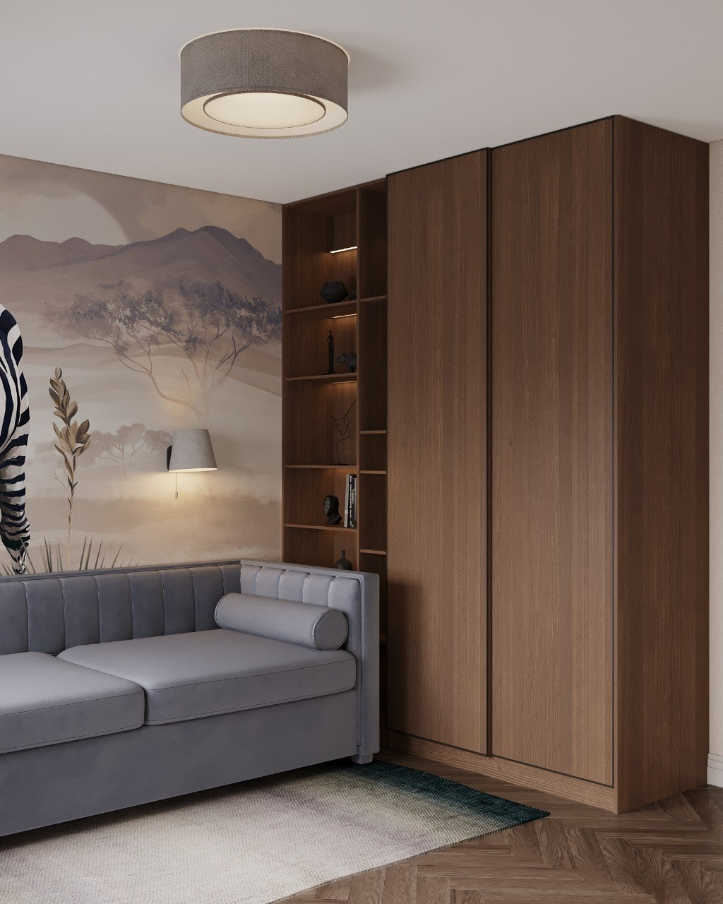 Квартира 98 кв. м., г. Новороссийск. Цель: проживание в летний период времени. Заказчики г. Москва. Дизайн интерьеров, строительство, ремонт домов и квартир в Геленджике