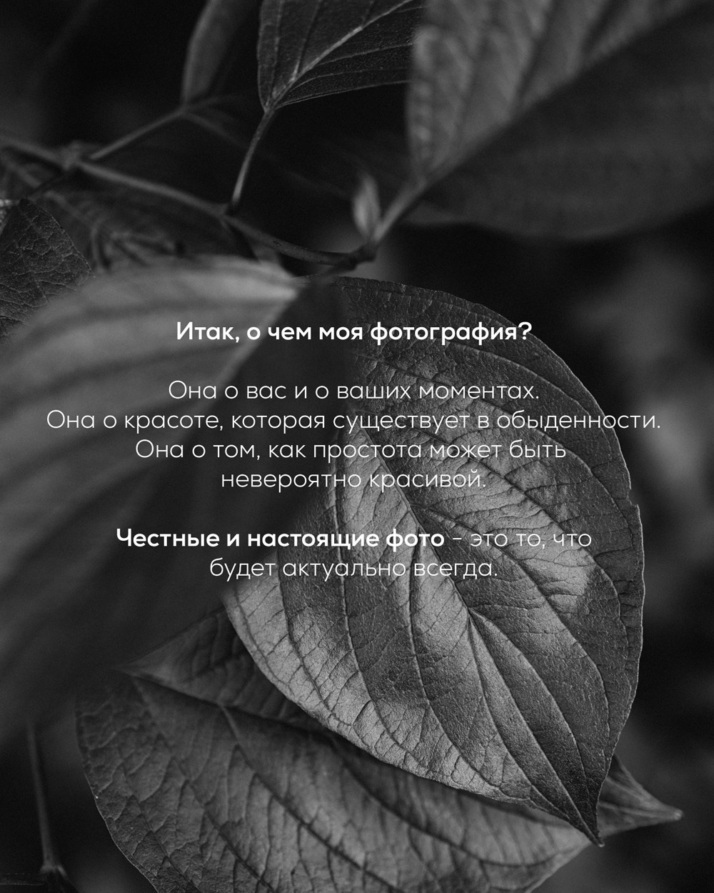 Обо мне. Портретный фотограф Дорошко Анастасия