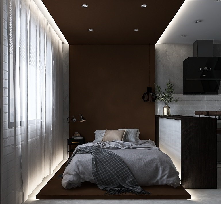 Дизайн-проект студии для студента-архитектора. Главная