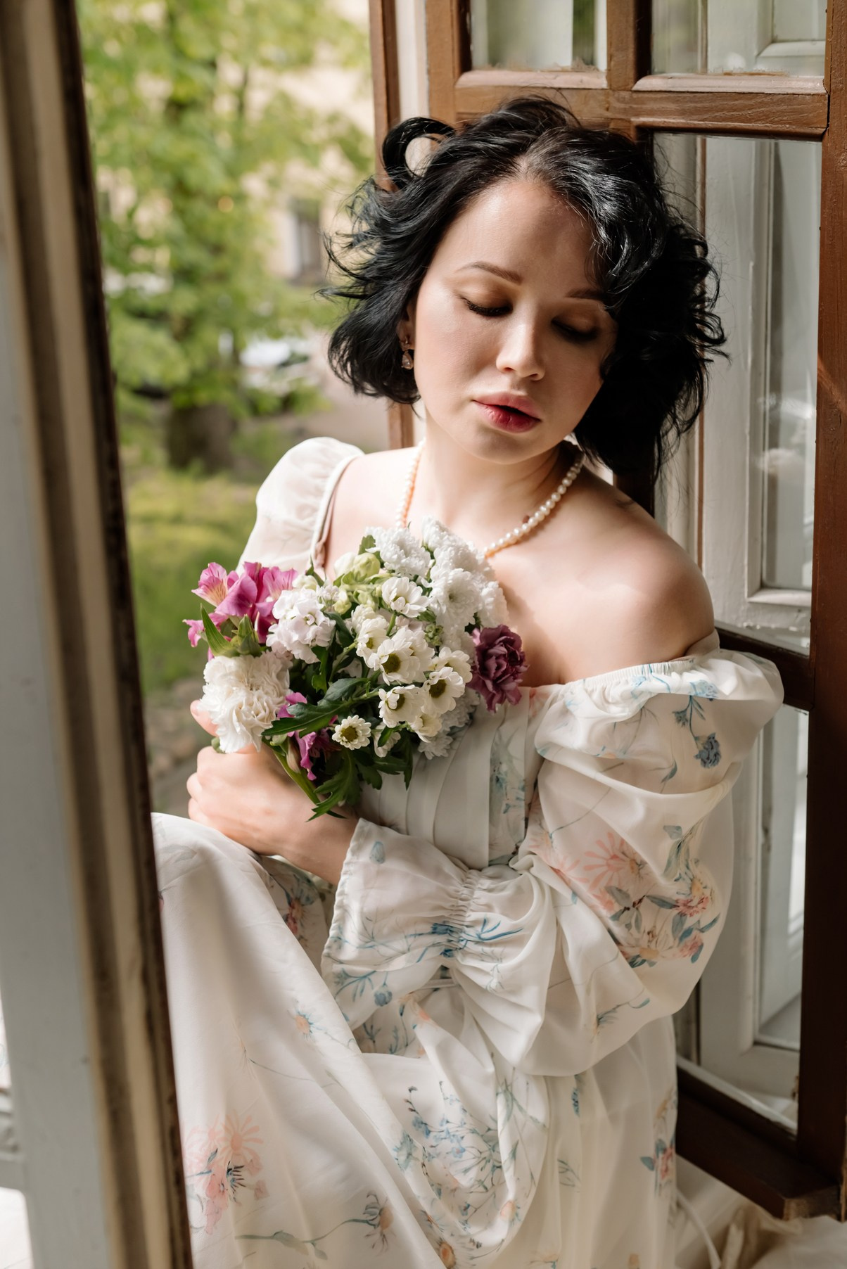 Индивидуальная. Балкон с цветами. Свадебный и сеейный фотограф в Санкт-Петербурге Елена Худякова