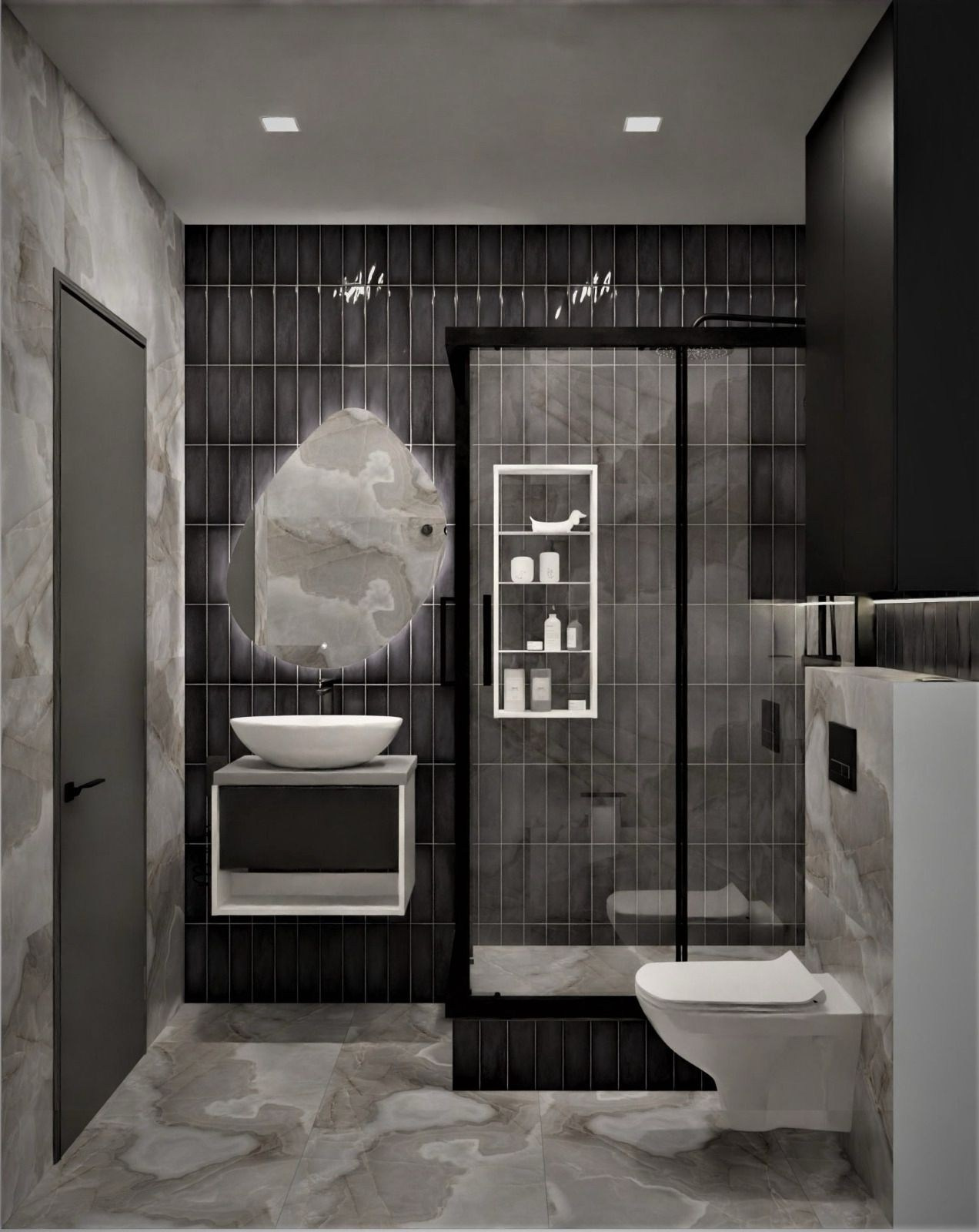 Примеры работ по дизайну ванных нашей студии. Дизайн-интерьера