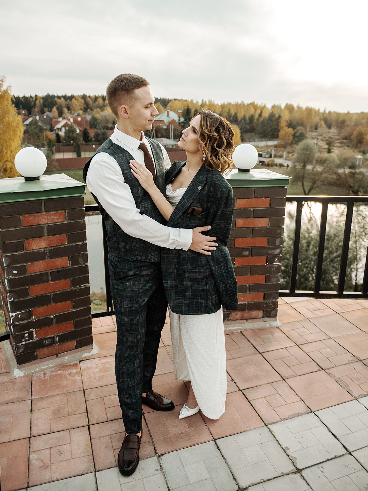 Свадебная фотосессия в загородном доме. 