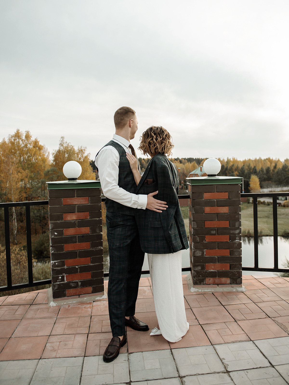 Свадебная фотосессия в загородном доме. 