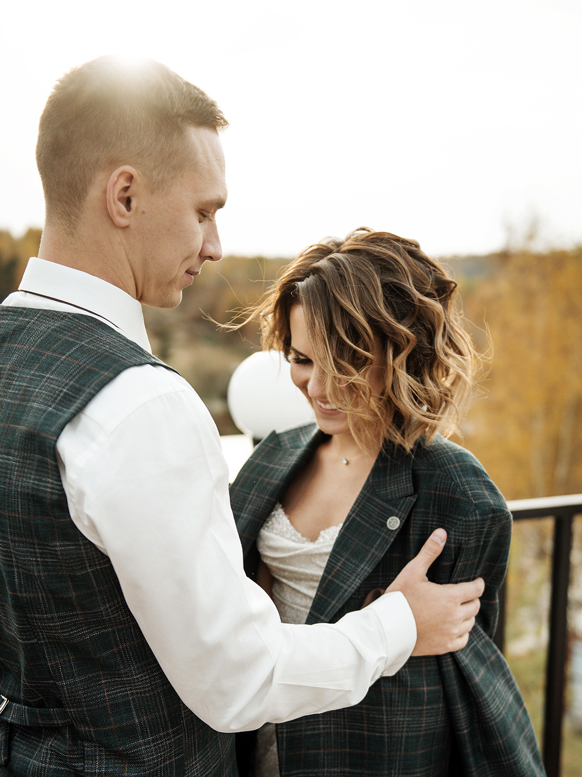 Свадебная фотосессия в загородном доме. 