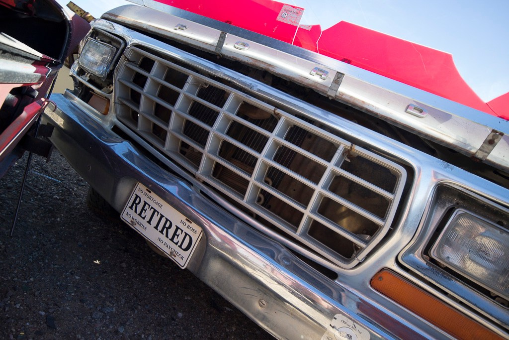 Ретро- авторазборка, США, 2013. Фотограф Василий Буланов