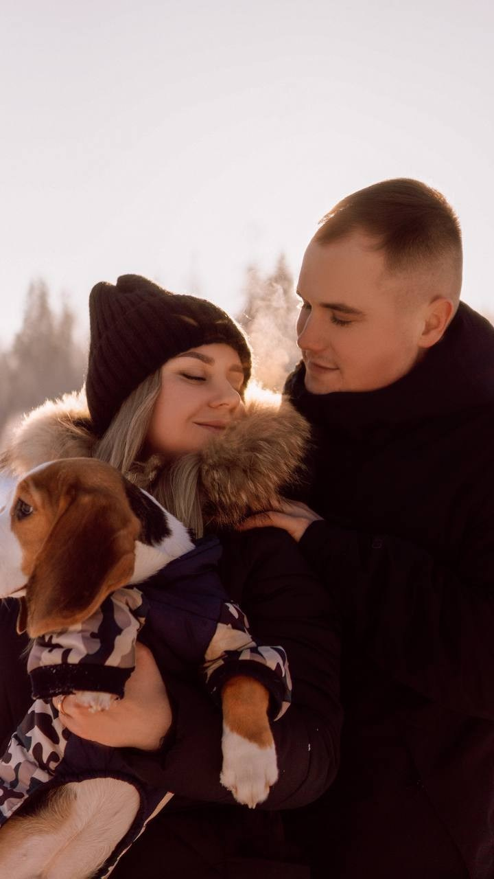 Юля Дима и малыш Оскар