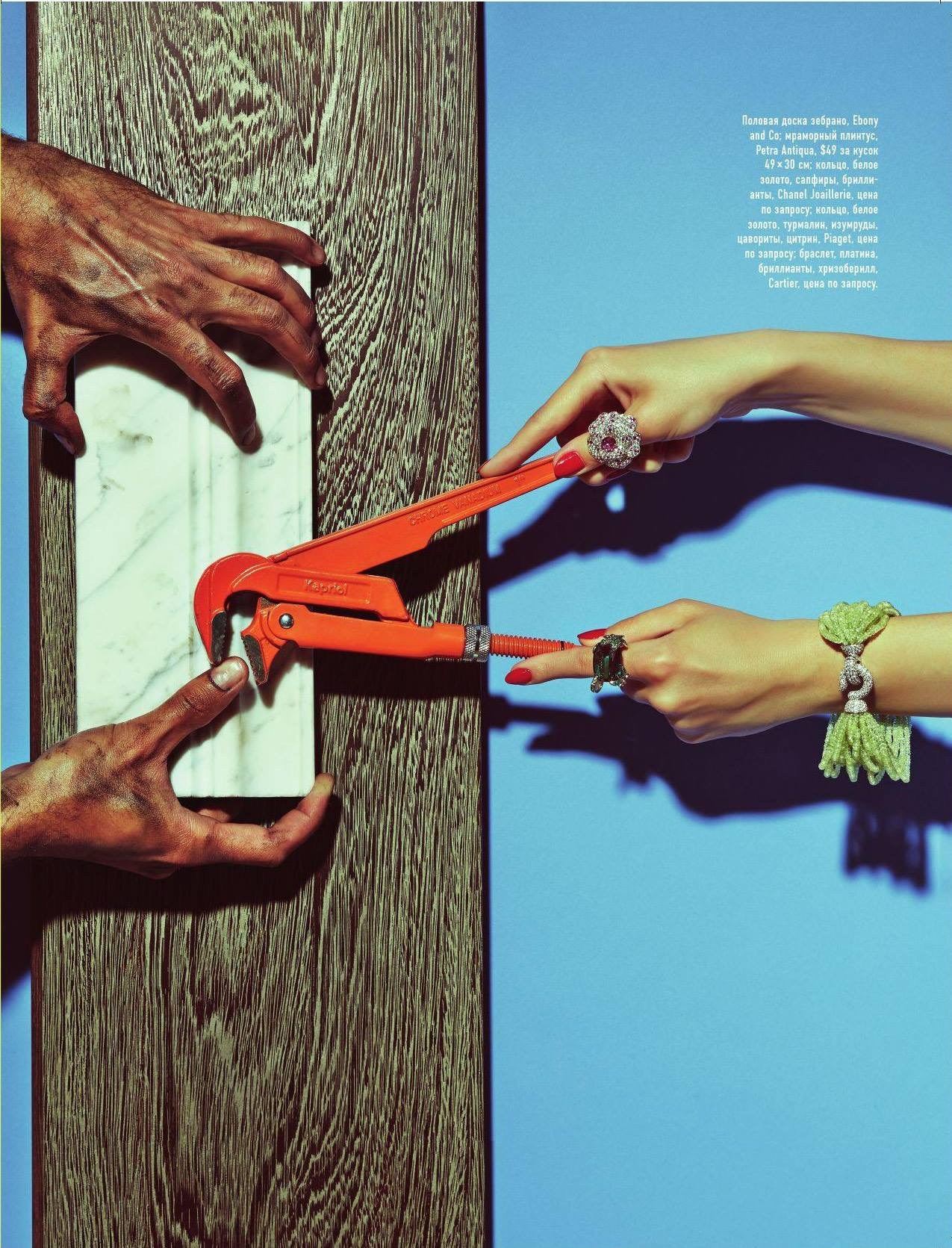 Мои руки в журнале AD 2015. Фотограф Василий Буланов