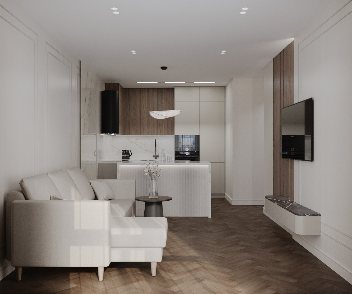 Квартира 52 кв. м. ЖК Сибиряков. Annything design