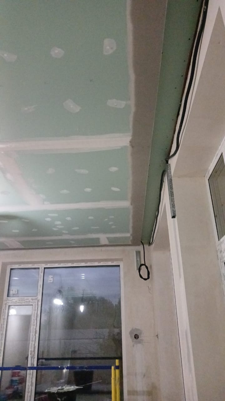 готовим потолки под покраску