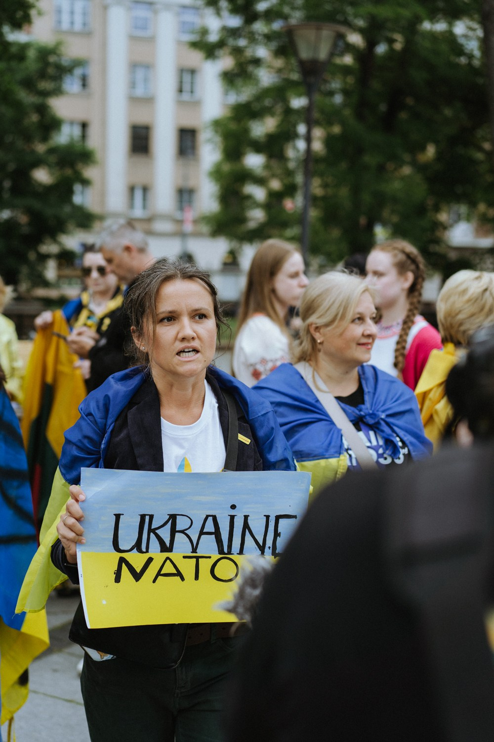 Ukraine — NATO. Photographer in Vilnius