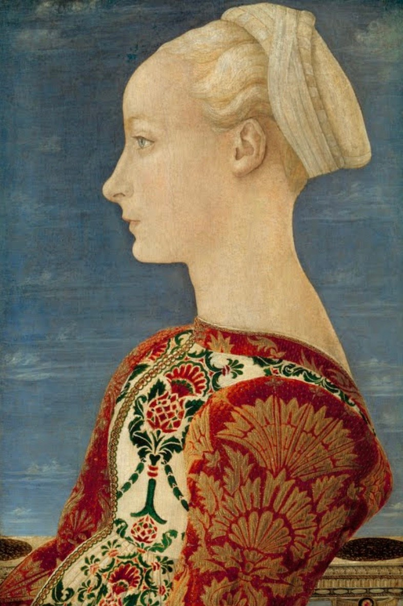 Antonio del Pollaiolo “Profile portrait of a young lady”, 1465