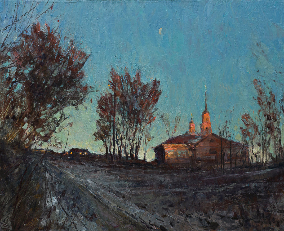 Аргомаченская слобода. Художник Александр Каверин