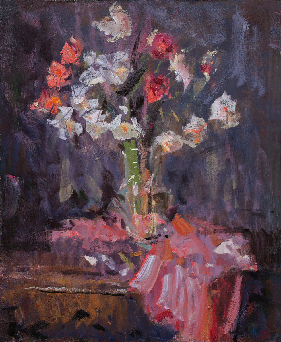 Цветы. Художник Александр Каверин