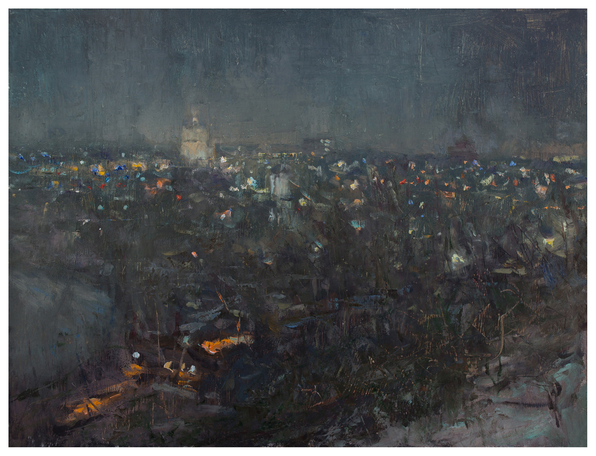 Поздний вечер. Художник Александр Каверин