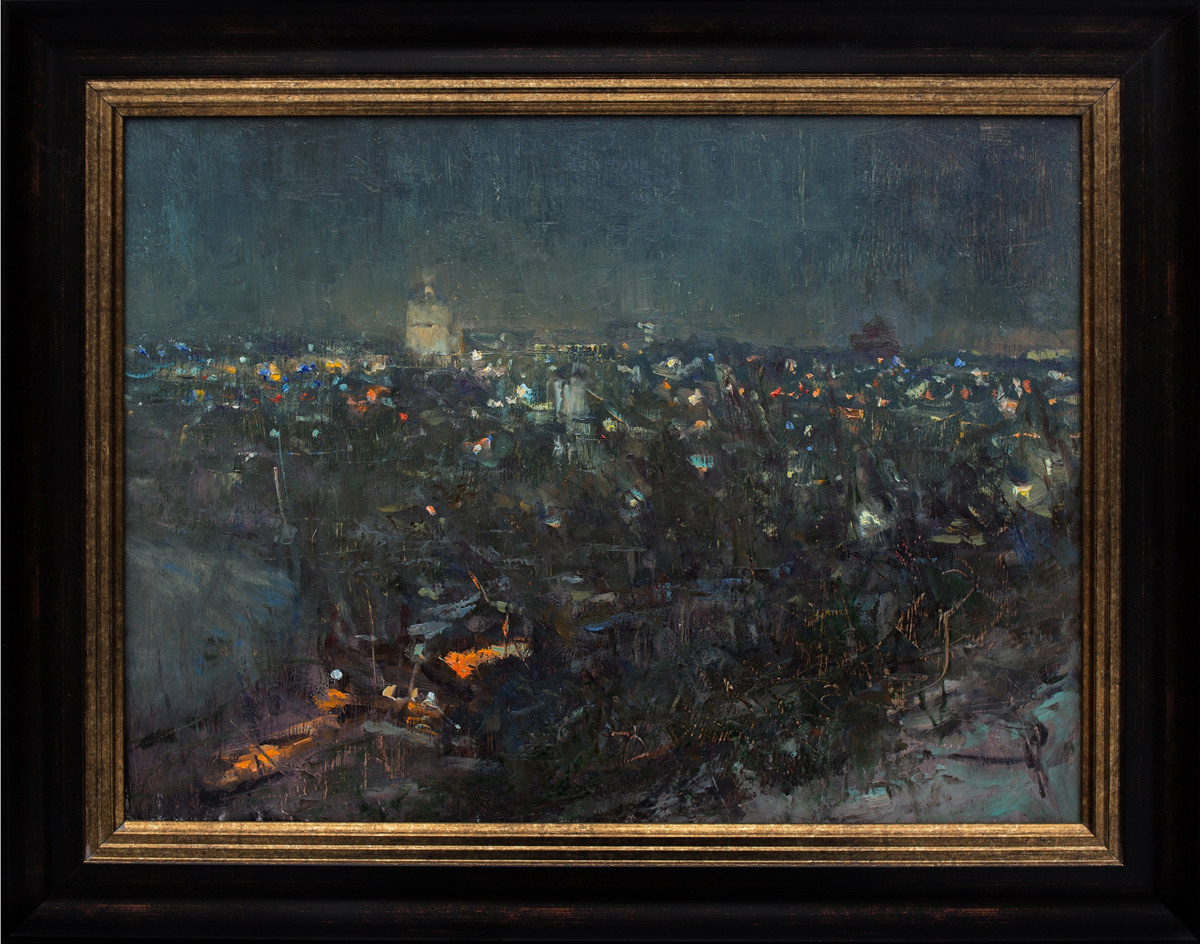 Поздний вечер. Художник Александр Каверин