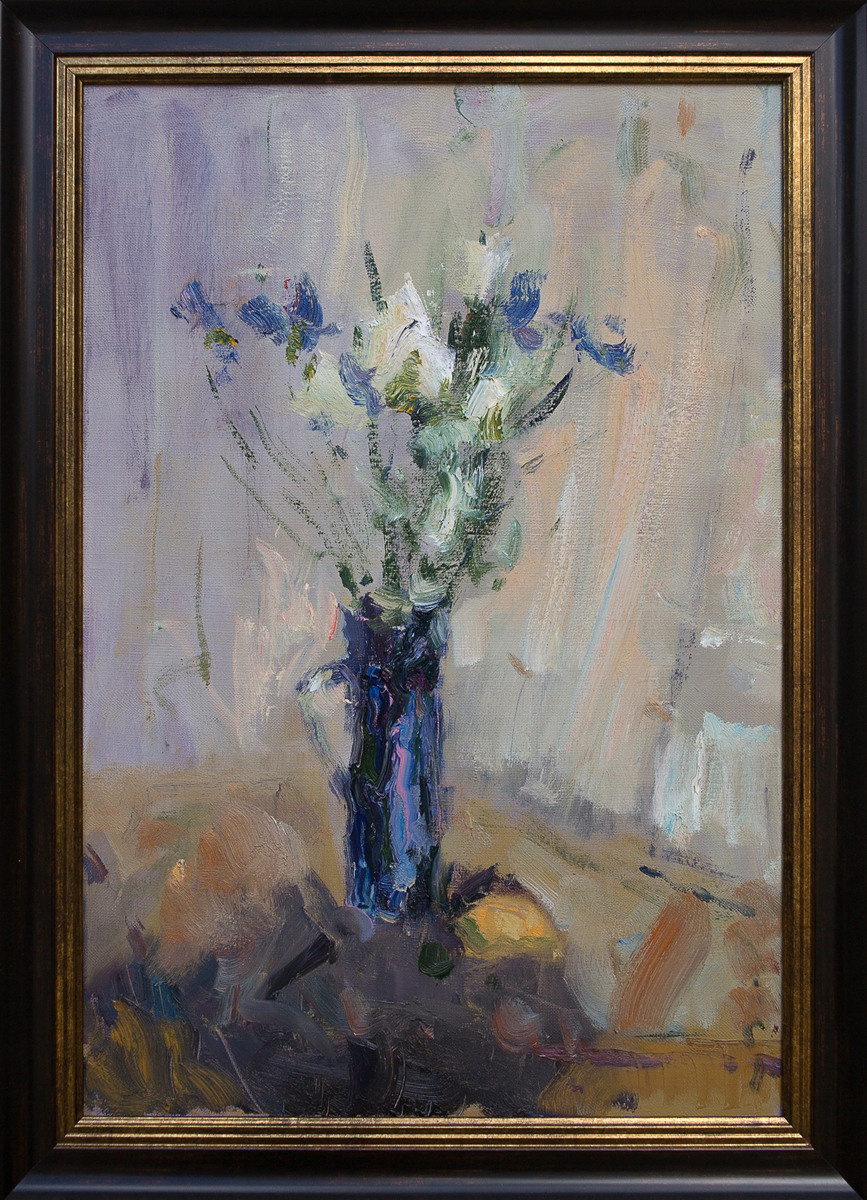 Ирисы и Хризантемы. Художник Александр Каверин