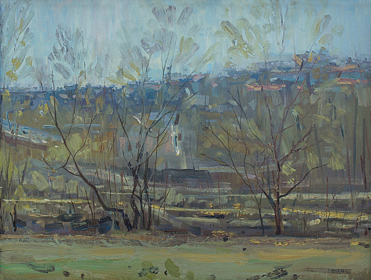 Ранняя весна. Художник Александр Каверин