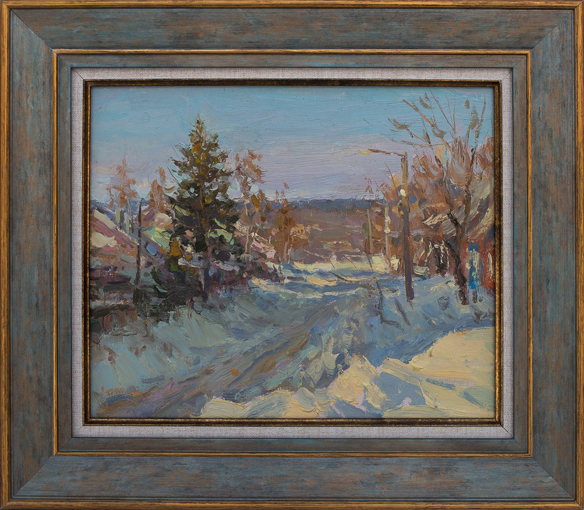 Морозный день. Художник Александр Каверин