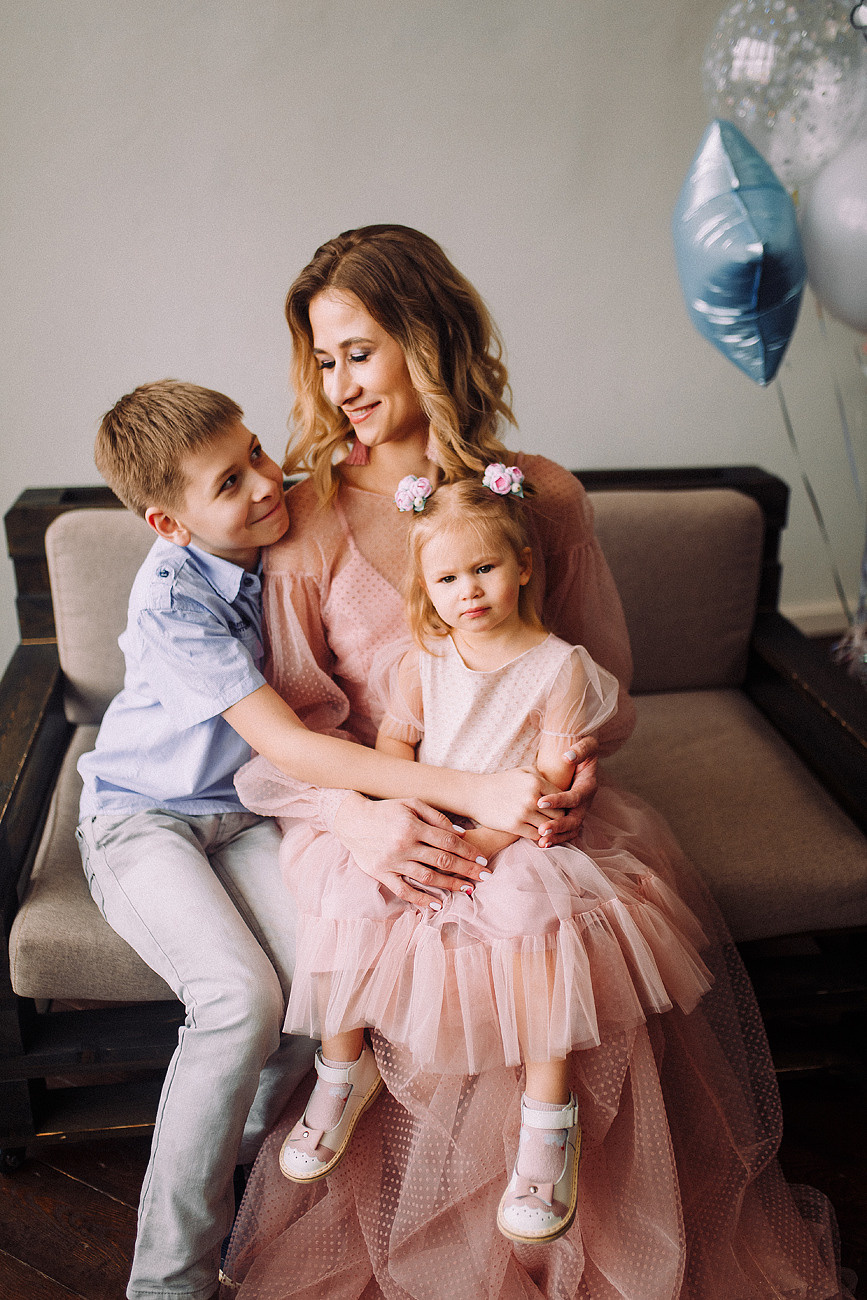 Семейная в студии. Свадебный и семейный фотограф Москва Екатерина Верижникова