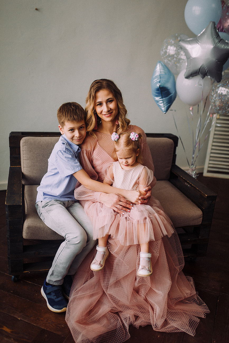 Семейная в студии. Свадебный и семейный фотограф Москва Екатерина Верижникова